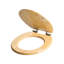 Toilet Seat CUAREIM Bamboo Wood Light Brown