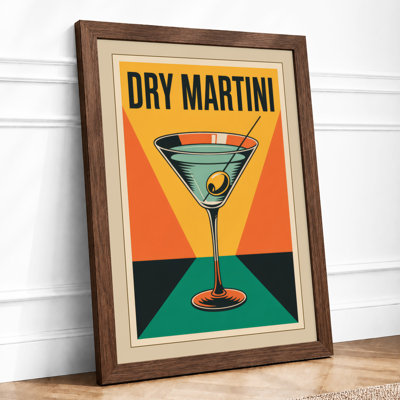 Dry Martini Poster Art Deco - Print