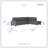 111" Modern & Contemporary 3-Piece Reversible Sectional Sofa - Microfiber Sectional Sofa, Drop-Down Cup Holders Sofa Chaise Ottoman Storage-512651597