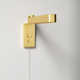 Vernie Single Light Steel Dimmable LED Swing Arm Sconce