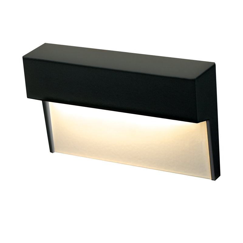 Black Aluminum Modern LED Wall Step Light