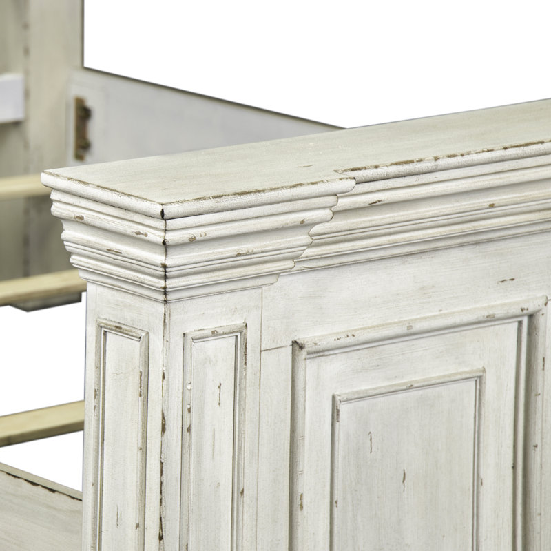 Temple Cloud Panel Bed, Queen, White