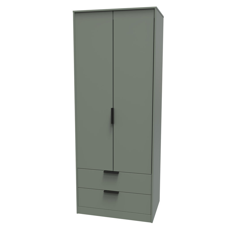 Turah Manufactured Wood Wardrobe, Reed Green