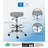 Huckstep Adjustable Height Active Stool with Footrest-1966812707