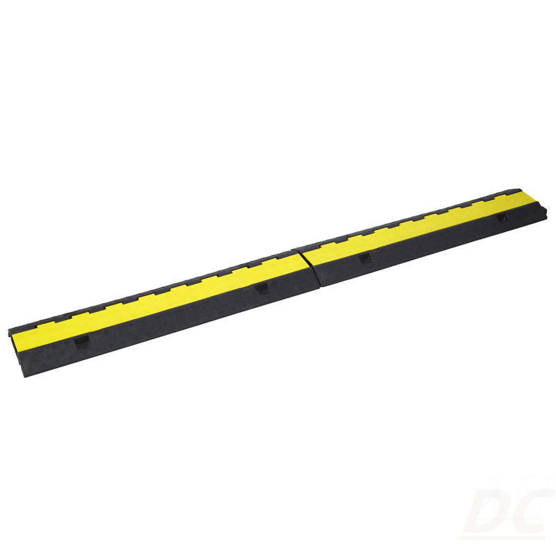 Rampe de protection de câble, bosse de vitesse à 2 canaux, capacité de charge modulaire en caoutchouc de 5500LBS, protection de câble en caoutchouc pour la circulation en voiture, 4 paquets
