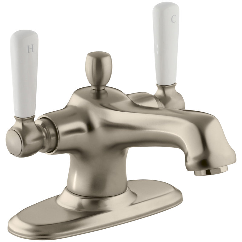 Bancroft® Single Hole Bathroom Faucet with Drain Assembly, Vibrant Polished Nickel, Metal 