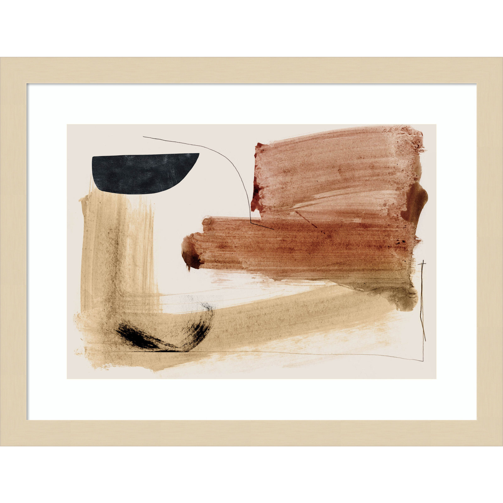 Cleve "Cooking" Print by Dan Hobday, Brown, 13" H x 17" W