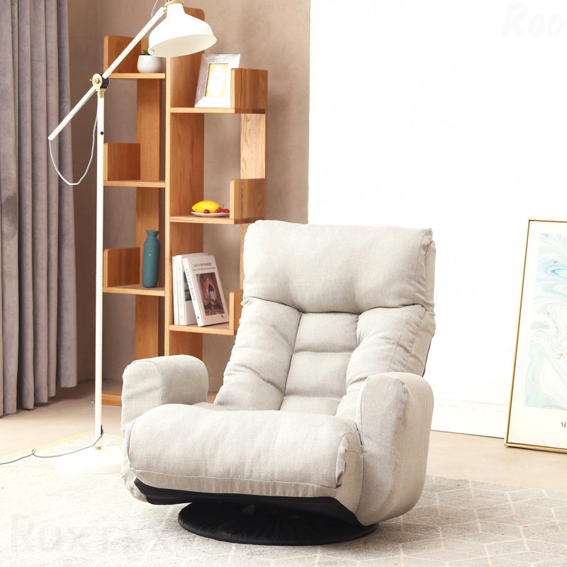 Fauteuil réglable à la tête et à la taille, fauteuil de jeu, méridienne dans le salon, fauteuil pivotant à 360 degrés, fauteuil de loisirs rotatif dans un siège de bureau élégant