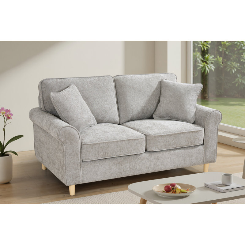 Howland 3 Seater Chenille Sofa, 2, Grey
