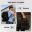 Sac à dos porte-outils Orizer robuste de 18 po - Sac à outils étanche, fond rigide moulé, poches multiples et compartiment pour ordinateur portable - Bretelles ergonomiques pour électriciens, mécaniciens et techniciens de CVC