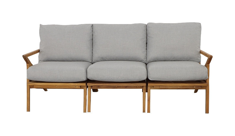 Outdoor 3 - Seat Patio Sofa, Pewter