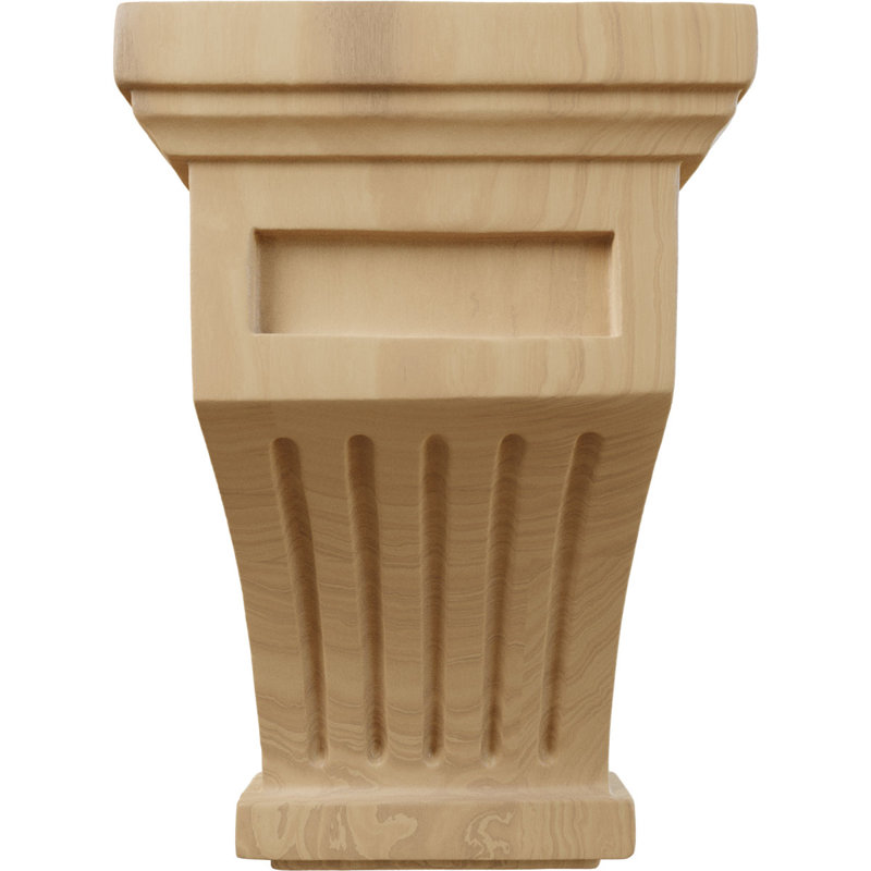 Support en bois / corbeau, Cerisier, L 4,25 po x H 7 po x P 4,25 po