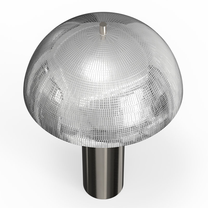Lachrisa Table Lamp - Chrome Finish On Metal Body And Shade