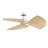 TriAire 52 inch Indoor/Outdoor Pleated Ceiling Fan Blade Set of 3 - Natural-111816952