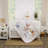 NoJo Disney Winnie the Pooh - Blustery Day Clouds with Piglet, Tigger and Eeyore 3 Piece Nursery Crib Bedding Set 