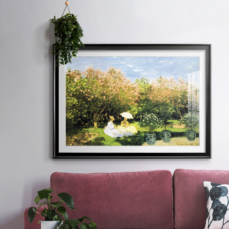 Le jardin, 1872, Noir, H 27 po x l 39 po x P 1,5 po
