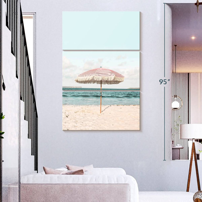 Gillard Pink Umbrella, 65" H x 42" W