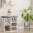 Multi-Functional Shoe Storage Bench with Padded Seat – 10-Cubby Organizer Rack – Adjustable Shelves and Side Pockets – Ideal for Hallway, Bedroom, Mudroom, Living Room