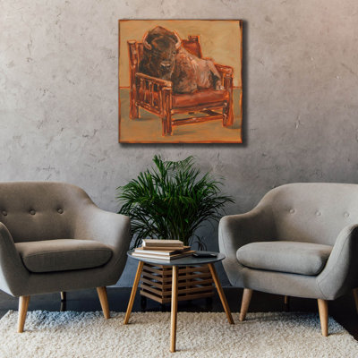 'Lodge Friends 1' by Ethan Harper Canvas Wall Art
