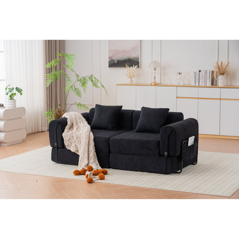 Canapé inclinable ultra-confortable en mélange de polyester moderne pour le salon