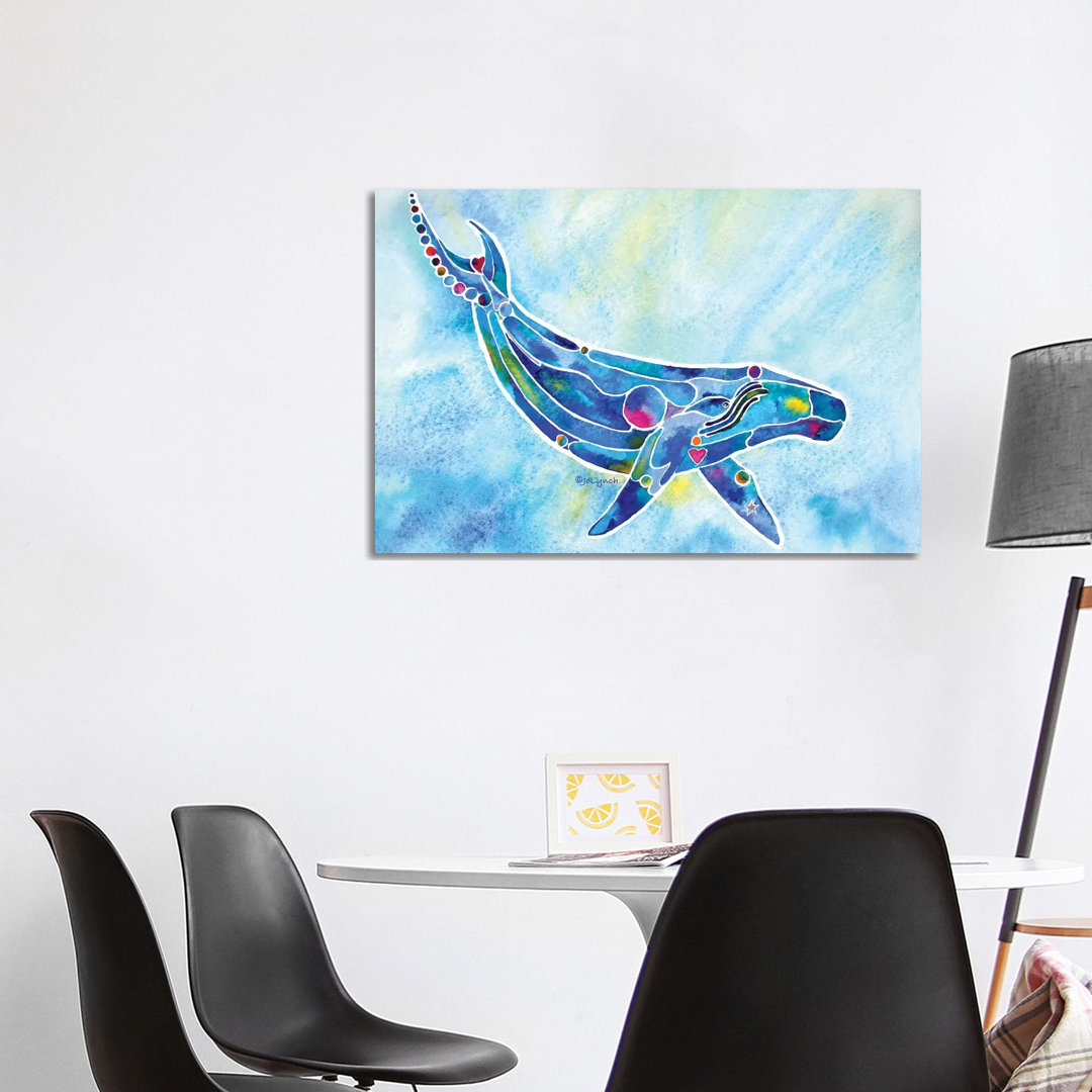 Whale Humpback by Jo Lynch - Wrapped Canvas Gallery-Wrapped Canvas Giclée