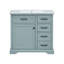 Bathroom Vanity Cabinet With Tip Out Drawers And Soft Closing Hinges, Matched With Ceramic Basin
