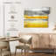 Impression abstraite sur toile jaune-1441782657