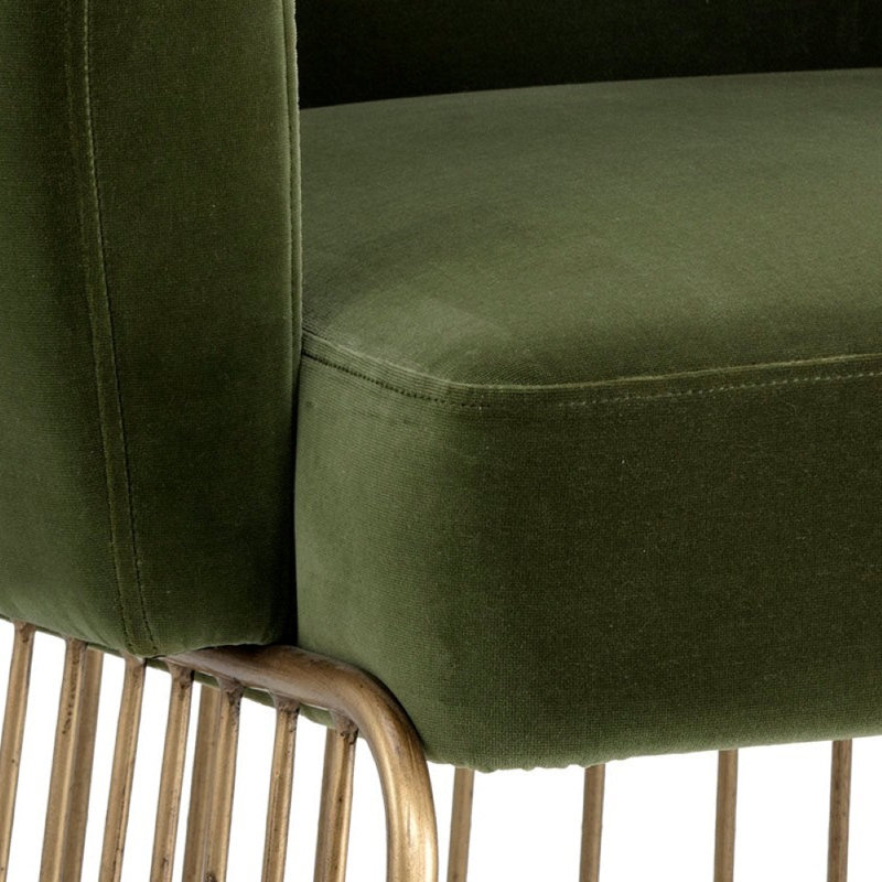 Directions Upholstered Arm Chair, Green