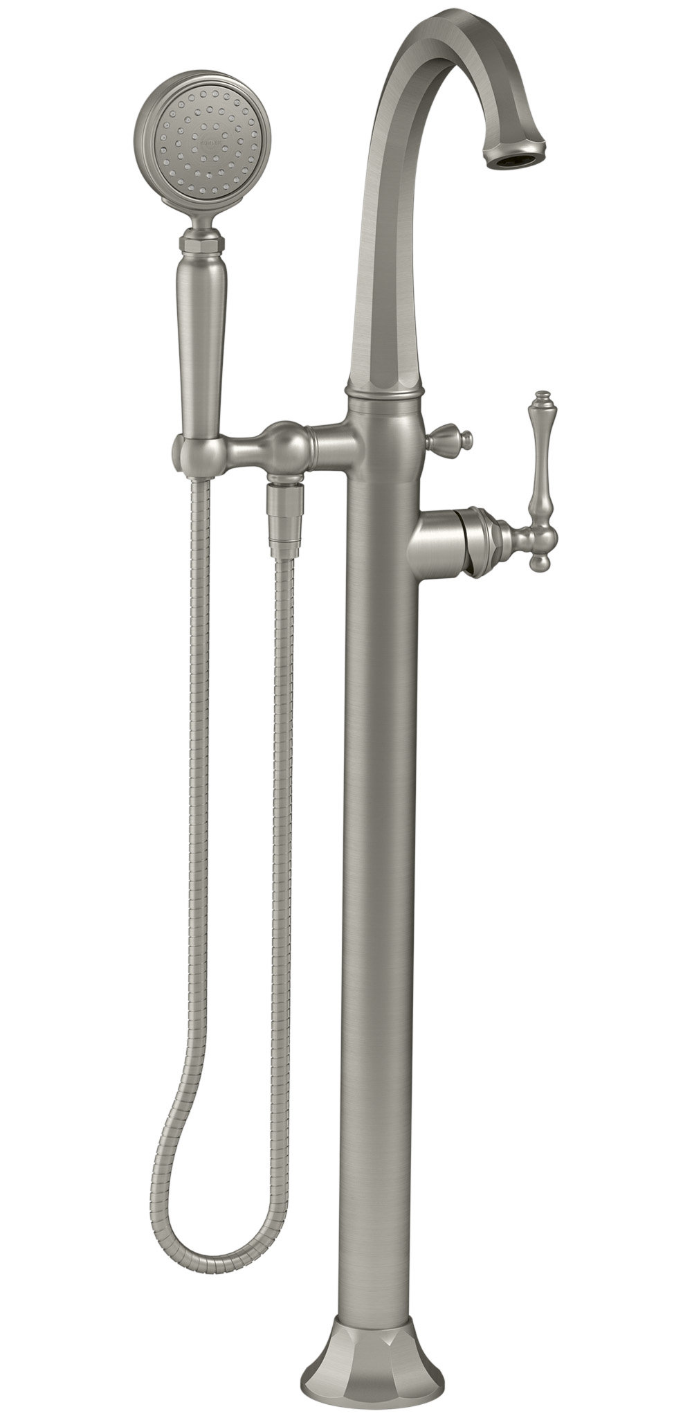 Kohler Kelston® Floor-Mount Bath Filler Trim with Handshower & Reviews ...