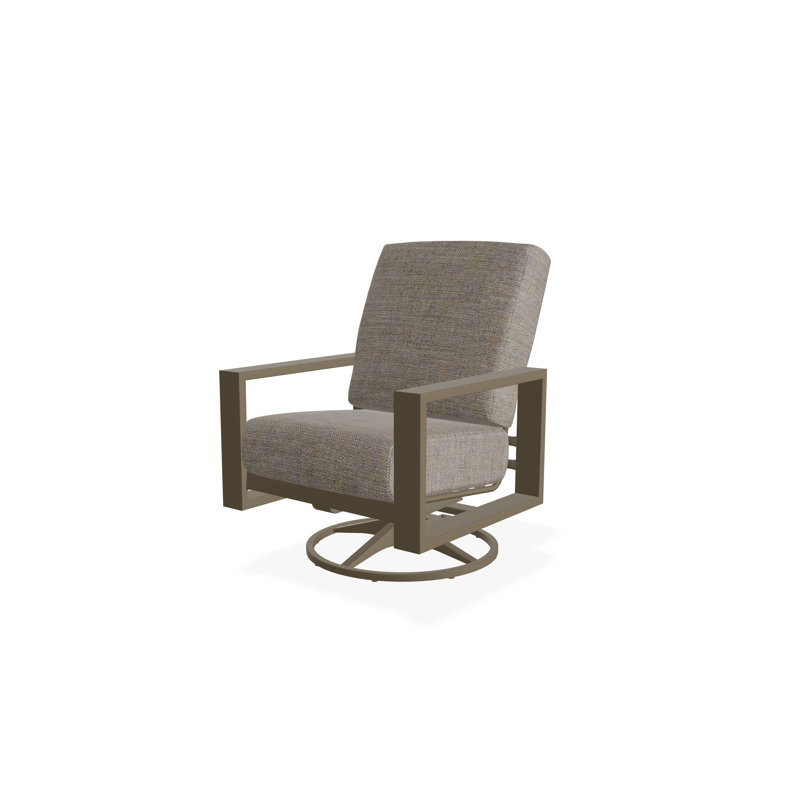 Larssen Deep Seating Cushion Swivel Rocker, Beachwood, Cast Ash Sunbrella® Plainweave