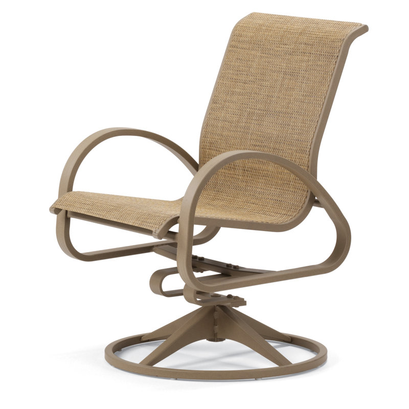Fauteuil de patio pivotant Hiraku, Bristol taupe Sunbrella®, Désert texturé