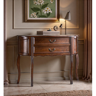 Console en bois massif Traditional American