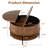 3-in-1 Modern Round Lift Top Coffee Table with Storage & Fluted Design - Space-Saving Desk & Dining Solution