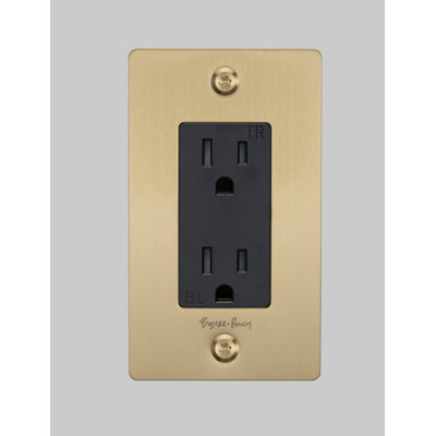 1G Duplex Outlet / Linear / With Logo