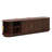Farmhouse Wooden TV Stand With Sliding Tambour Door, Fluted Media Console With Adjustable Storage-1576506977
