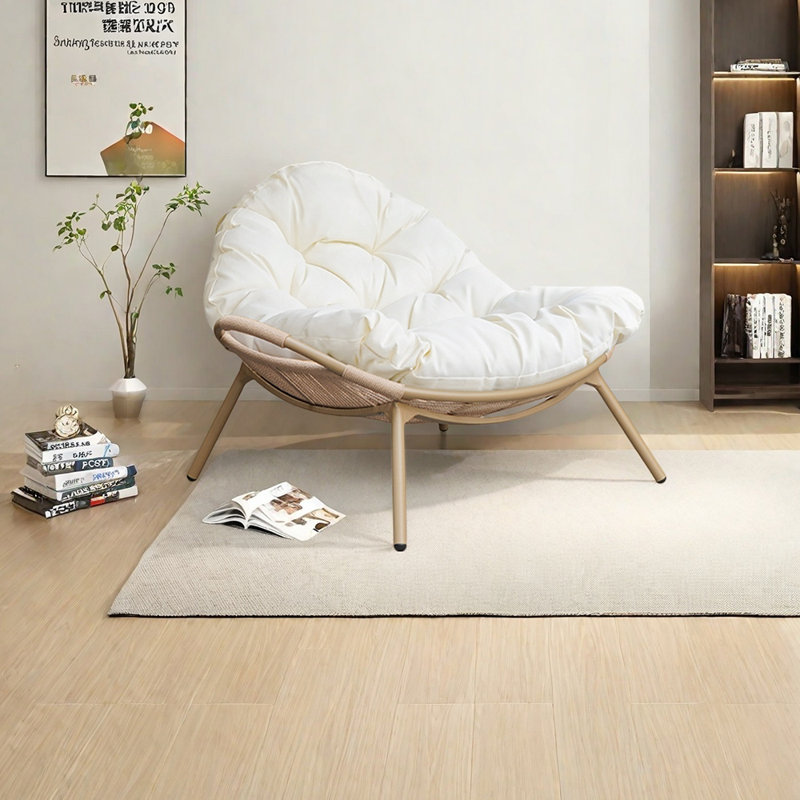 Chaise de loisir moderne et simple en coton