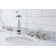 Water Creation Embassy 22'' Stone Oval Bathroom Sink with Faucet and Overflow