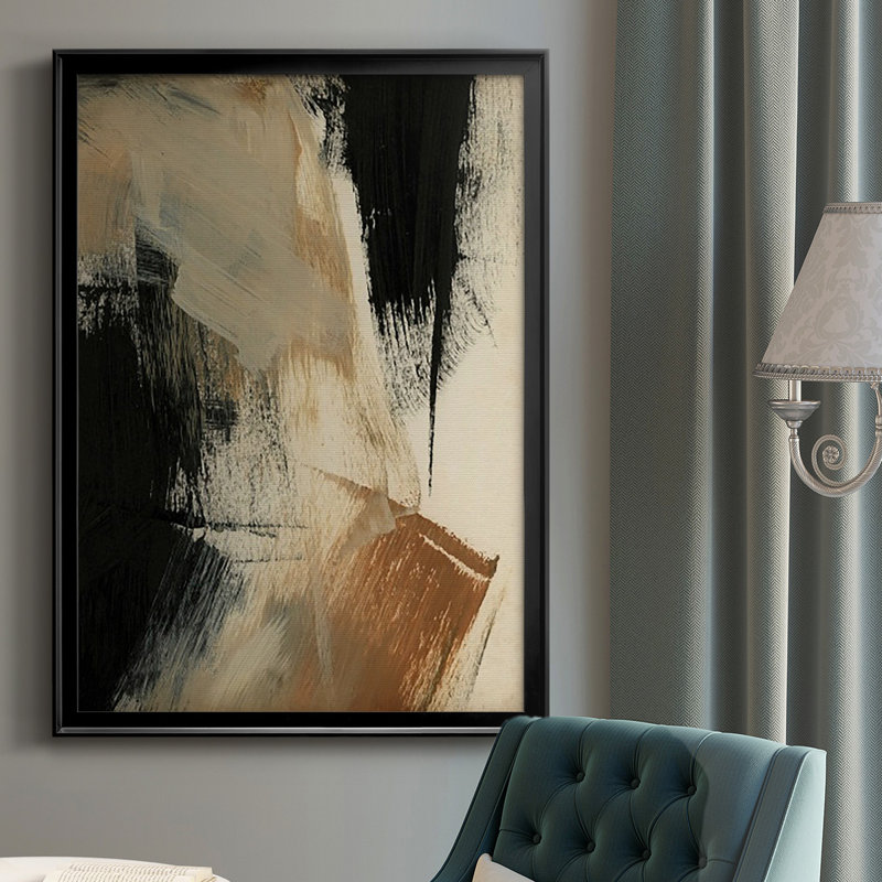 " Baked Paintstrokes V ", 42.5" H x 30.5" W, Black