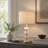 13x13x26" Table Lamp with Marble Body