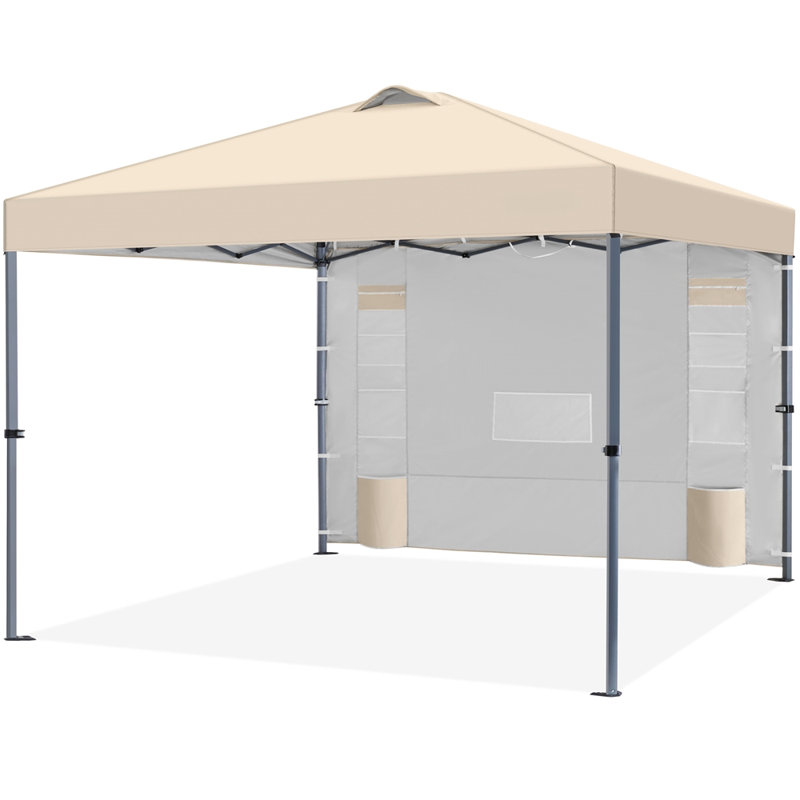 Metal Pop Up Canopy, 302cm W x 302cm D, Beige