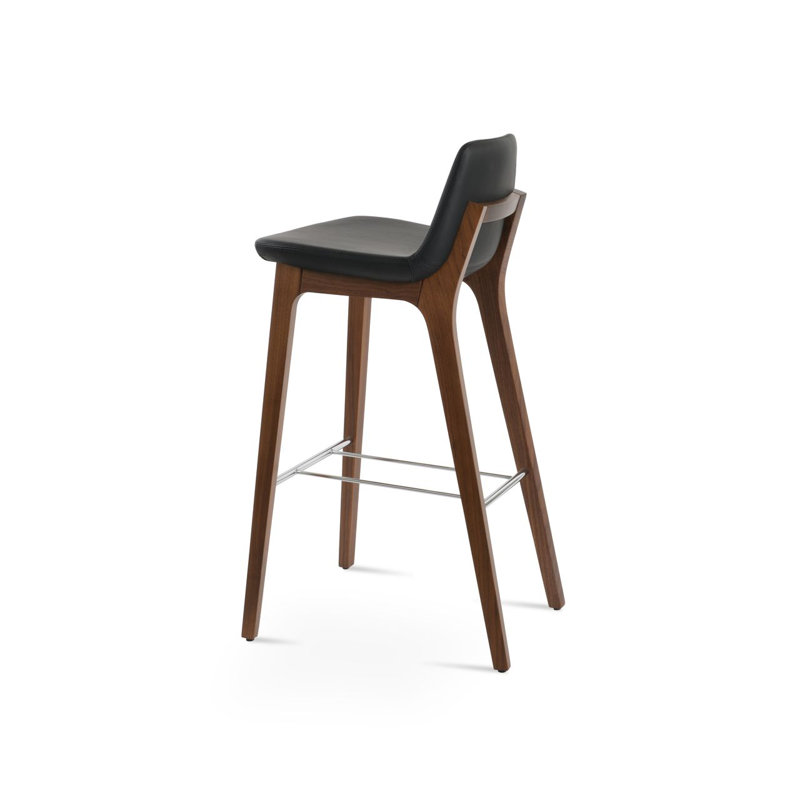 Pera HB Wood Bar & Counter Stool, Caramel PPM, Counter Stool (24” Seat Height)