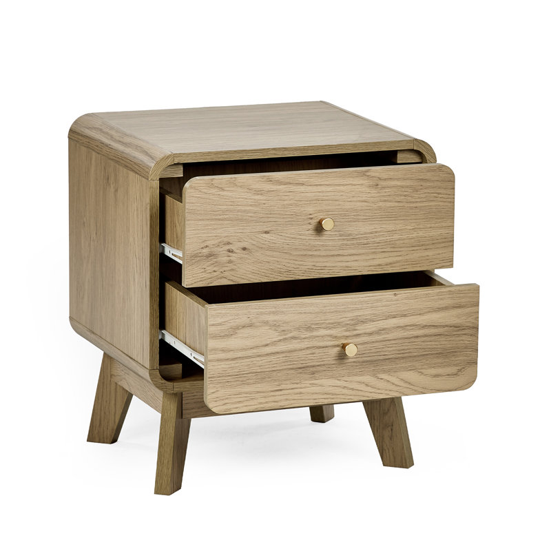 Tachaka 47.2cm W Manufactured Wood Bedside Table