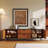 European style solid wood TV stand-107255743