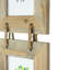 Nicola Spring - Rustic Wooden Hanging 3 Photo Frame - 4 x 6" - Natural