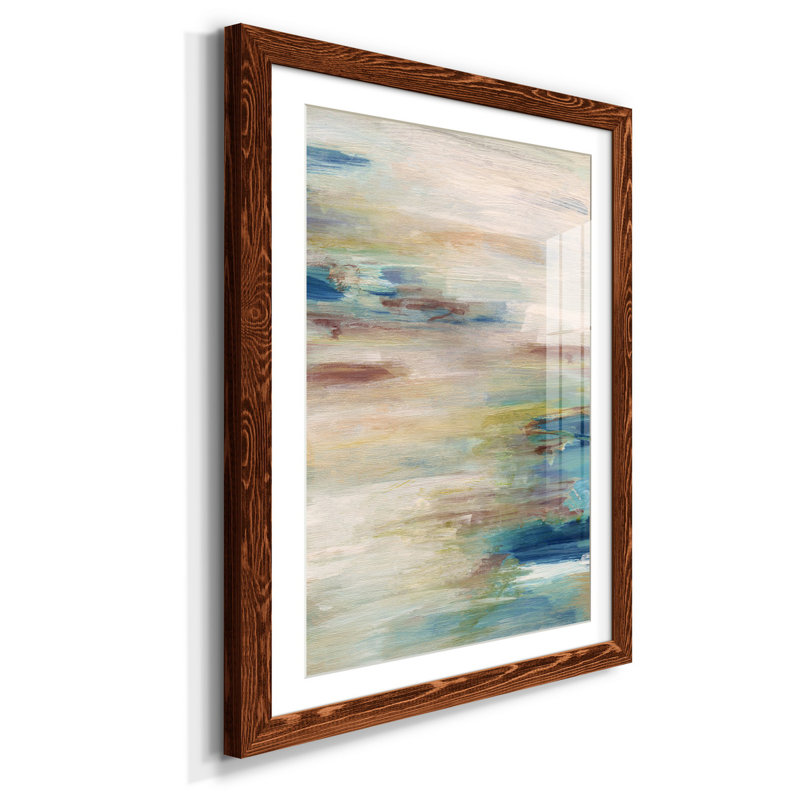 Tranquil Ocean I - reproduction d'art, H 37,5 po x l 27,5 po x P 1,5 po, Papier avec cadre érable, Blanc