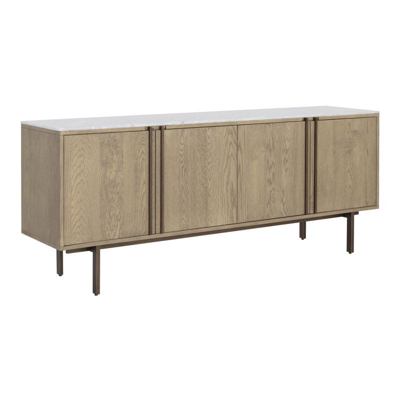 Briar 78.75'' W Sideboard, Brown/White