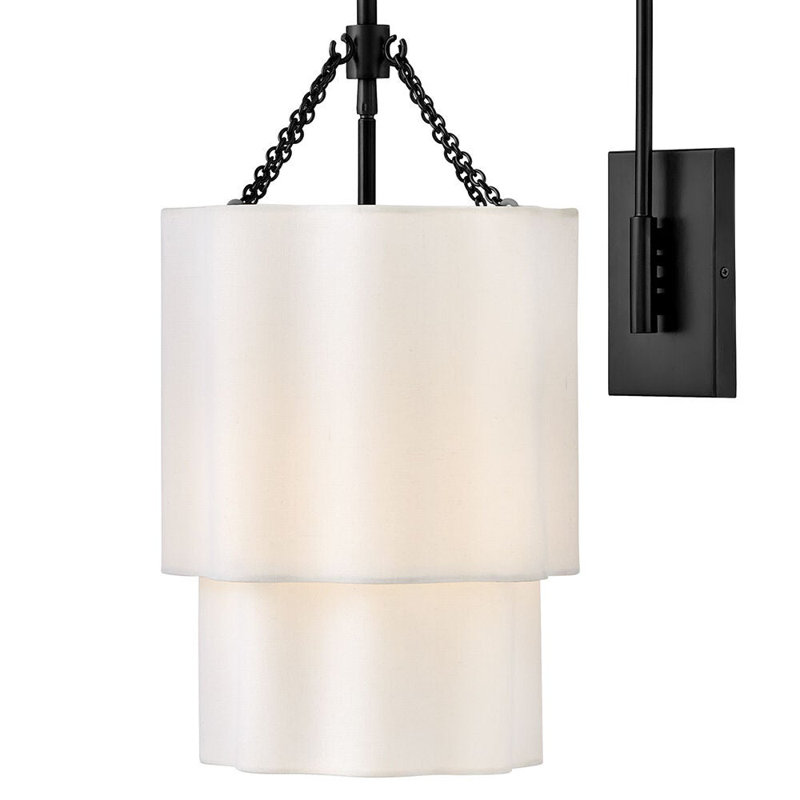 Gwen 1 - Light Armed Sconce, Black