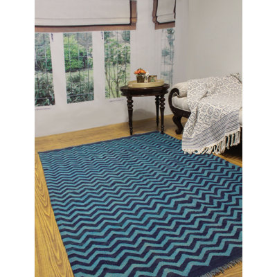 Shetler Wool Chevron Indoor Rug