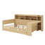 Lit de jour en bois avec couchette, tablettes et bureau d'étude intégré-418913139-418913150