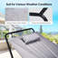 92''W Outdoor Hammock With Stand And Pillow